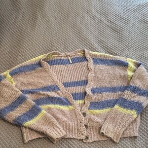 Striped lavender and Blue Women's Sweater